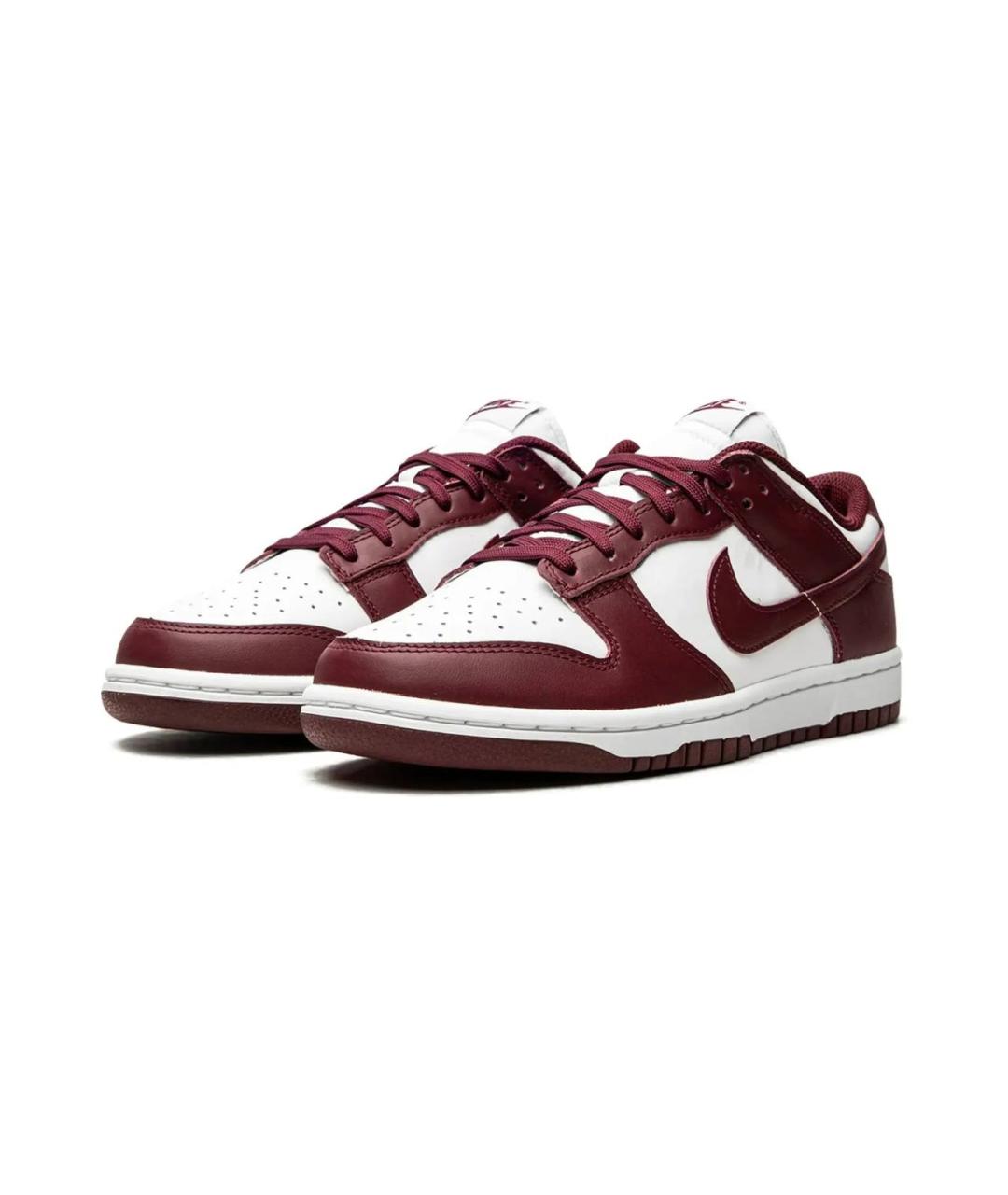 NIKE Бордовые кожаные кроссовки, фото 2
