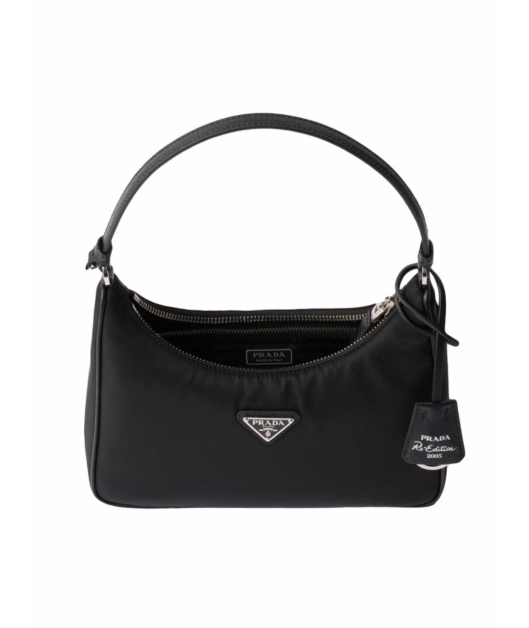 PRADA Черная синтетическая сумка через плечо, фото 1