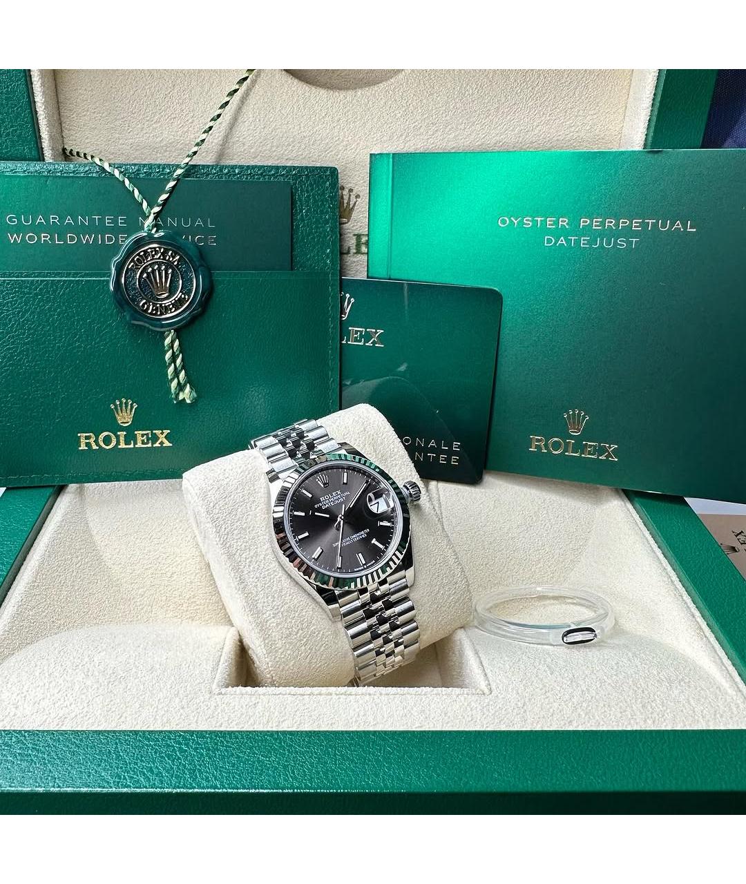 ROLEX Коричневые часы из белого золота, фото 3
