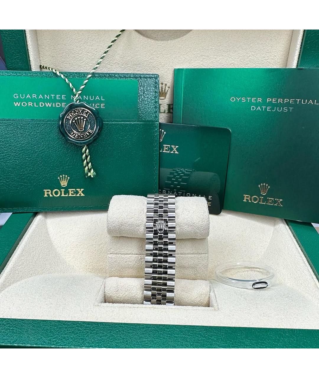 ROLEX Коричневые часы из белого золота, фото 6