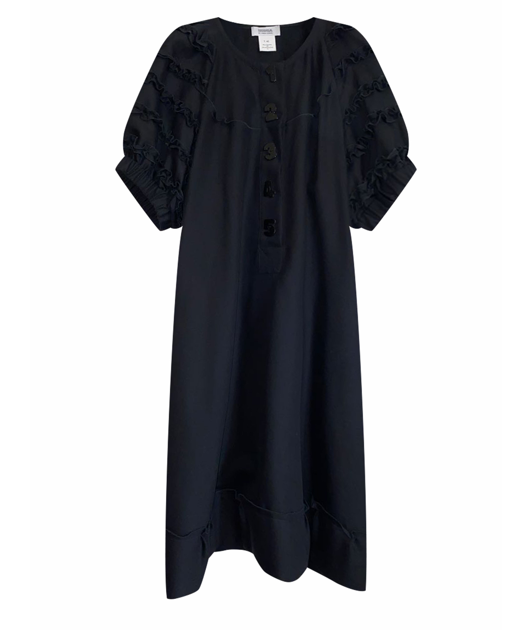 SONIA BY SONIA RYKIEL Черное шерстяное повседневное платье, фото 1