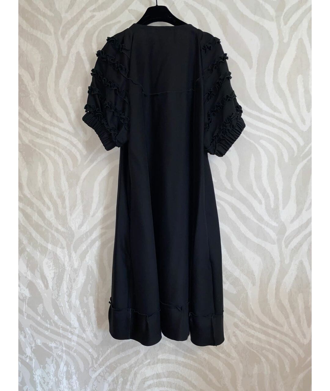SONIA BY SONIA RYKIEL Черное шерстяное повседневное платье, фото 2