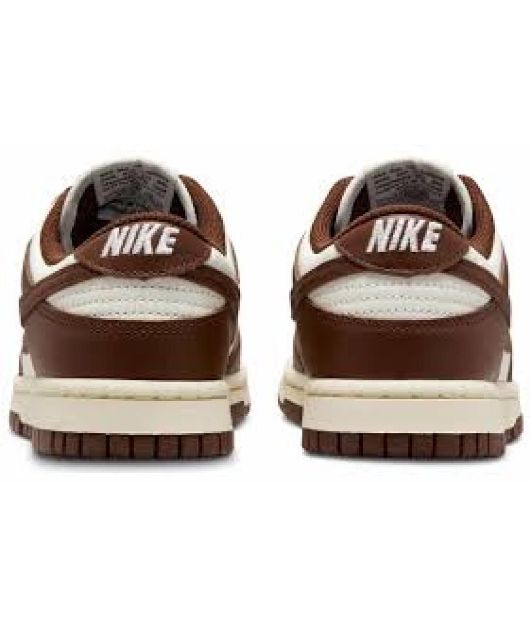 NIKE Коричневые кожаные кроссовки, фото 4
