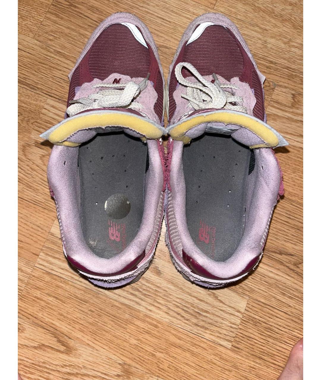 NEW BALANCE Розовые замшевые низкие кроссовки / кеды, фото 3