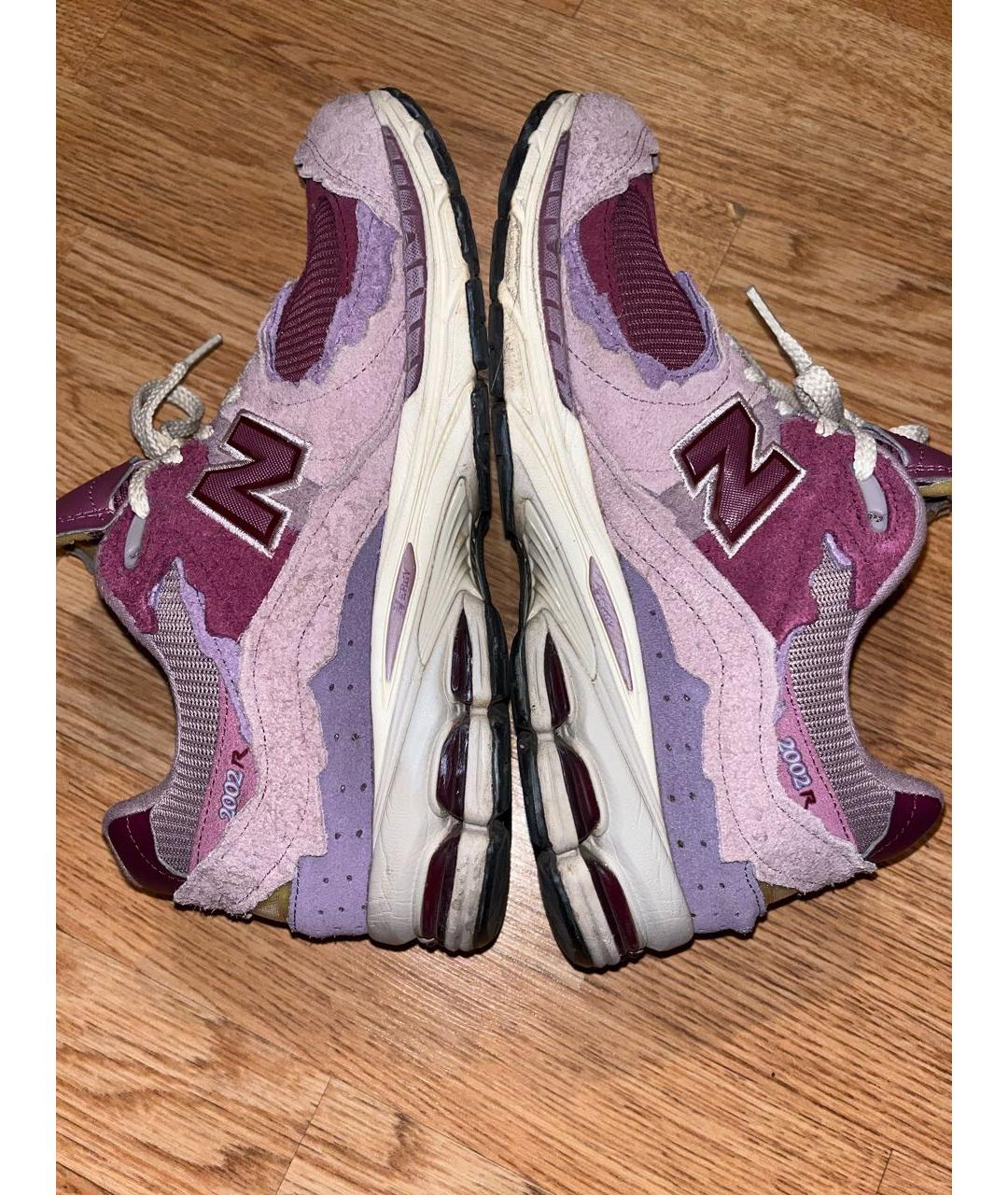 NEW BALANCE Розовые замшевые низкие кроссовки / кеды, фото 7