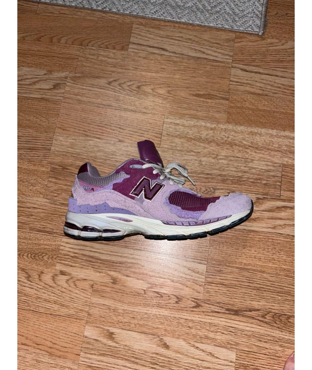 NEW BALANCE Розовые замшевые низкие кроссовки / кеды, фото 8