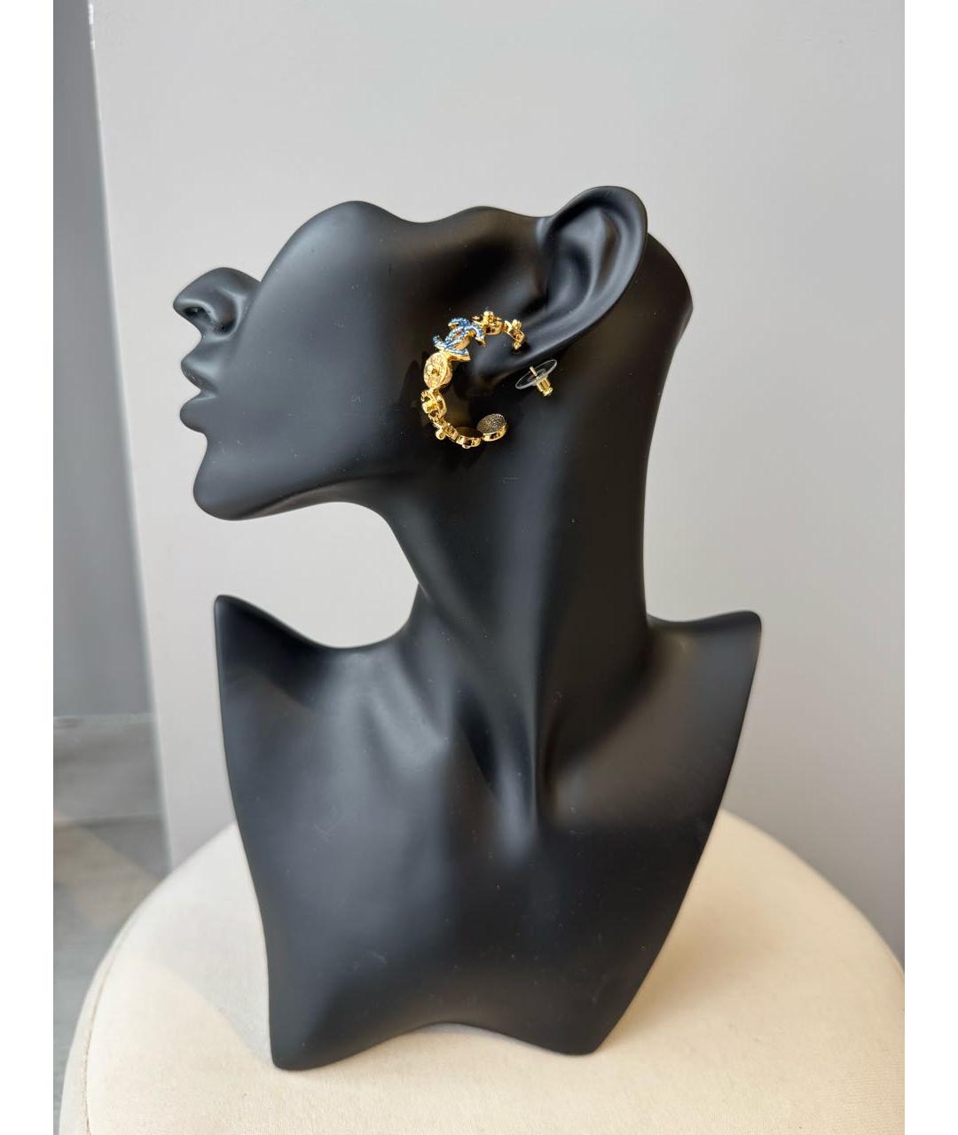 CHANEL Золотые серьги, фото 7