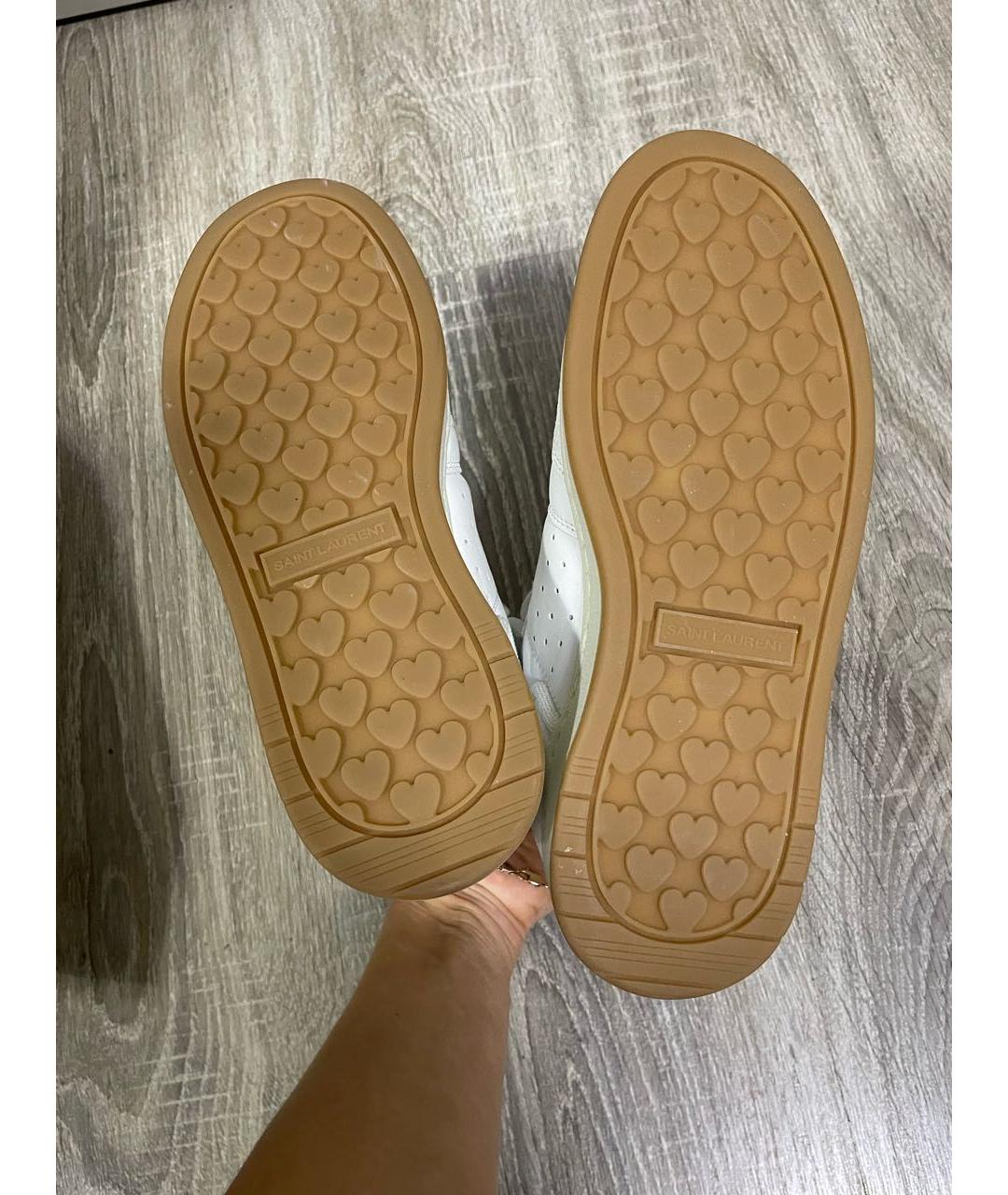 SAINT LAURENT Белые кроссовки, фото 5
