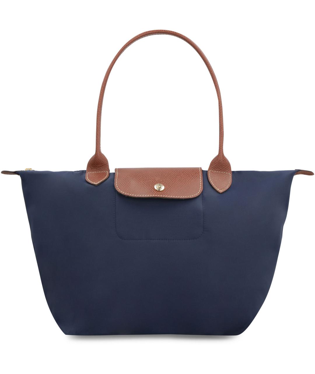 LONGCHAMP Синяя синтетическая сумка тоут, фото 2