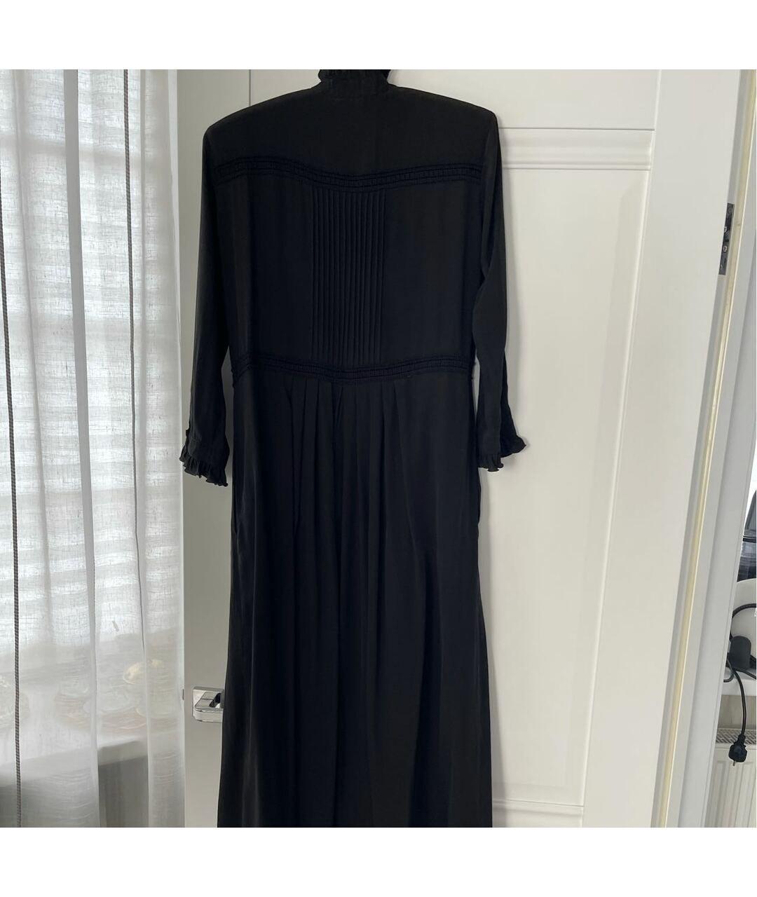 WEEKEND MAX MARA Черное шелковое повседневное платье, фото 3