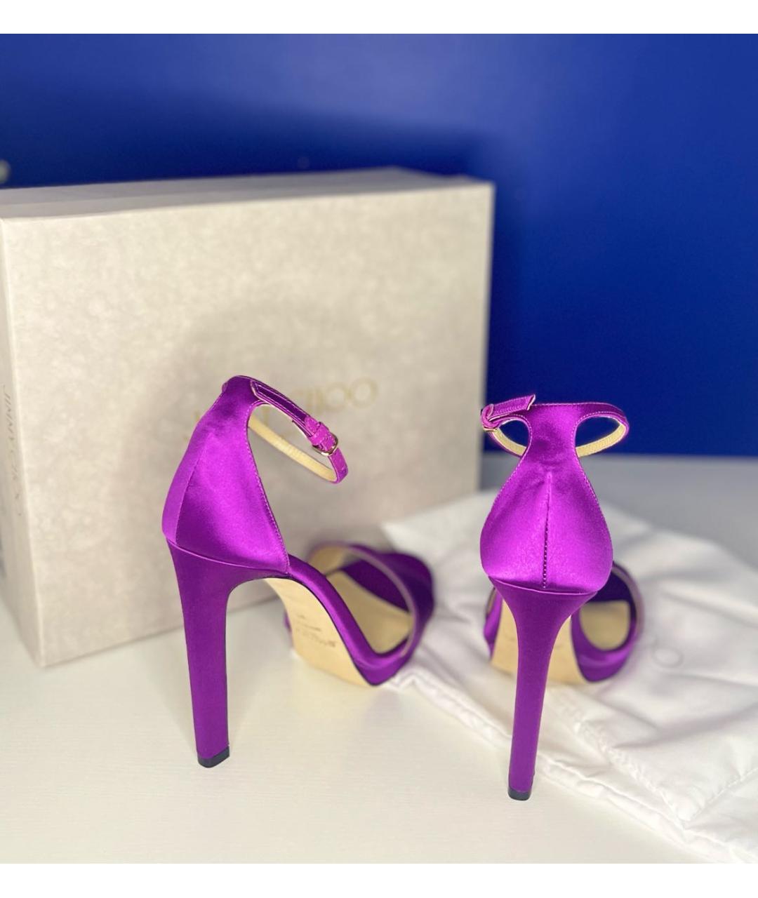 JIMMY CHOO Фиолетовые замшевые туфли, фото 3