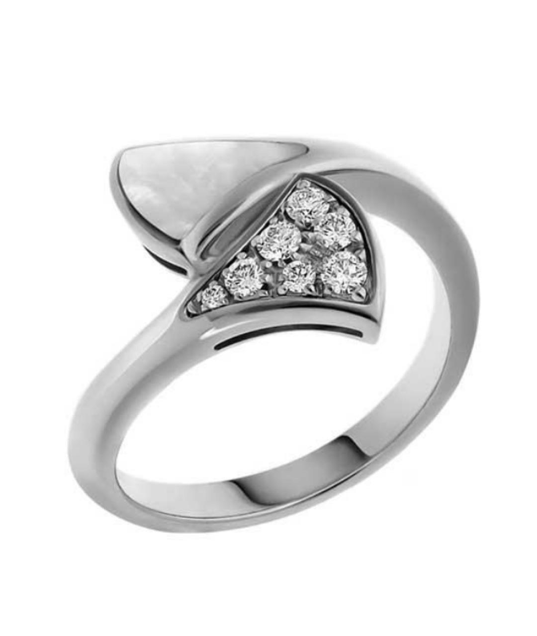 BVLGARI Серебряное кольцо из белого золота, фото 1