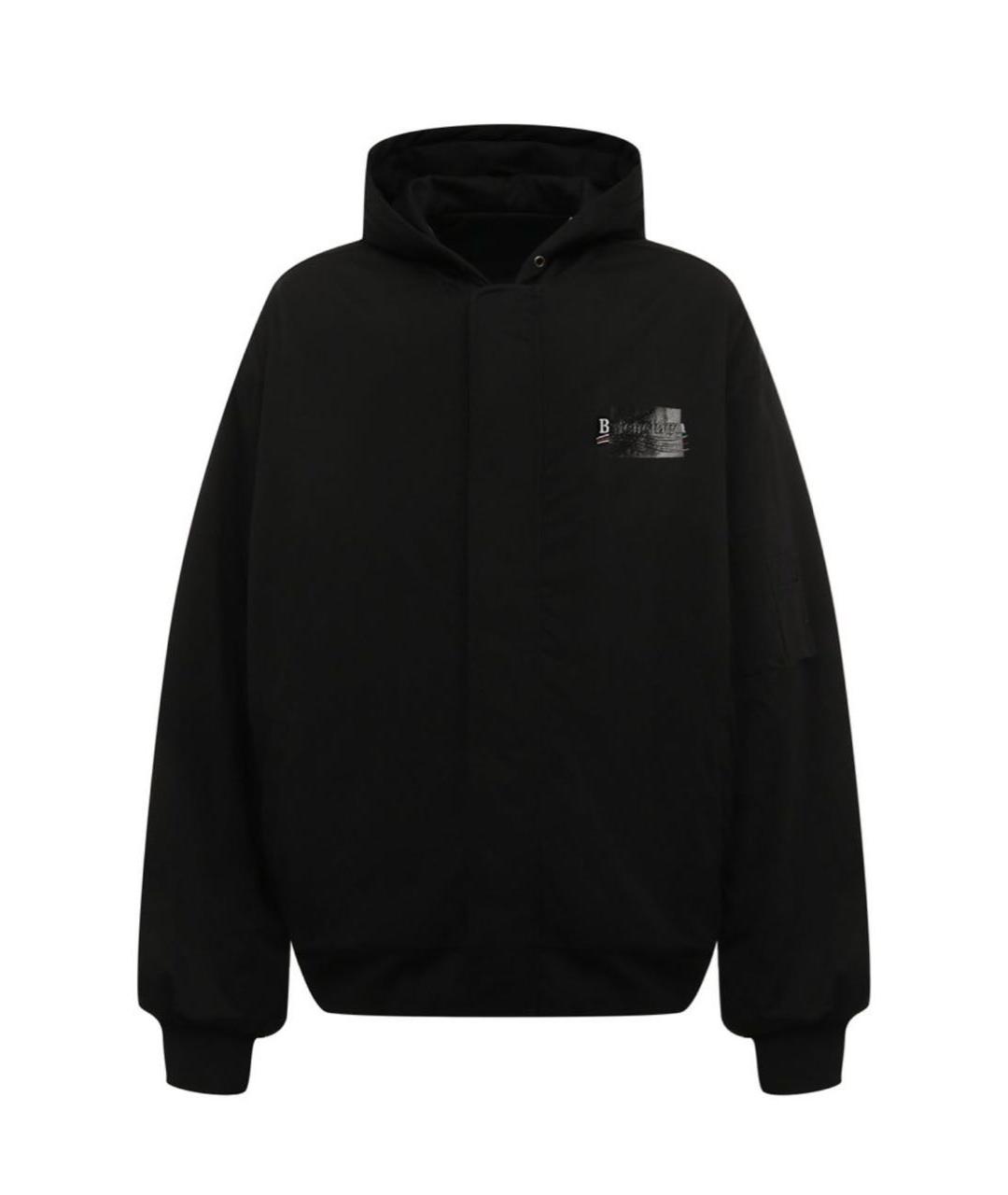 BALENCIAGA Черная хлопковая куртка, фото 5