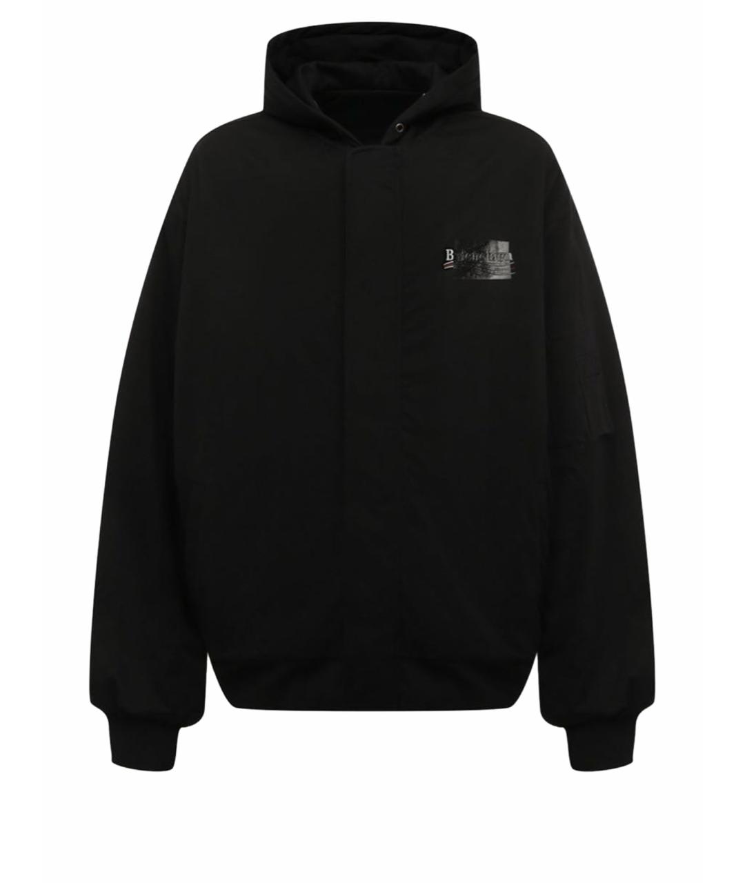 BALENCIAGA Черная хлопковая куртка, фото 1