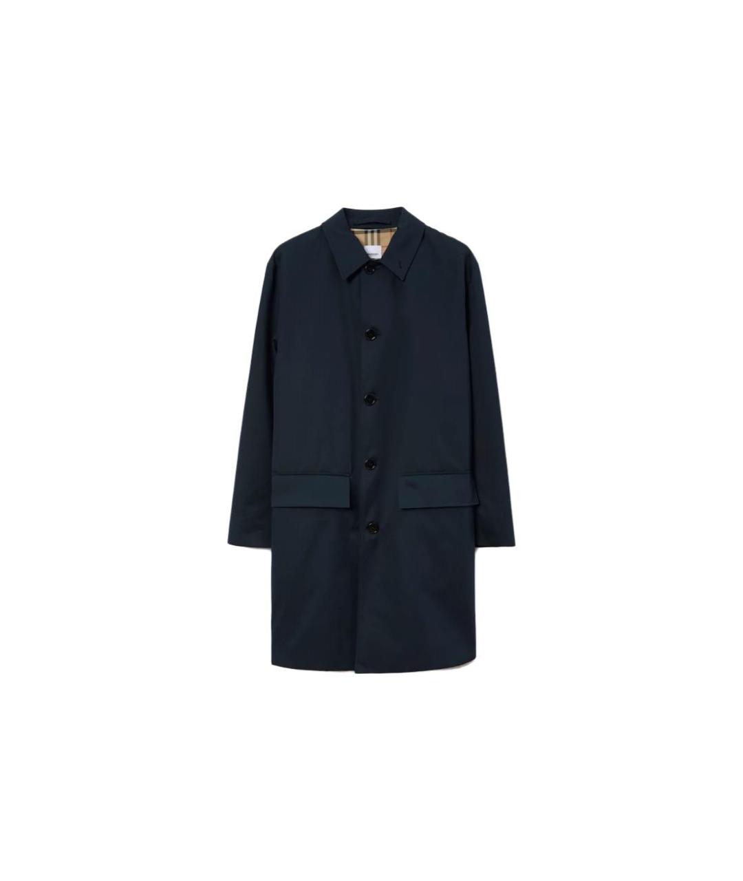 BURBERRY Темно-синий тренч / плащ, фото 1