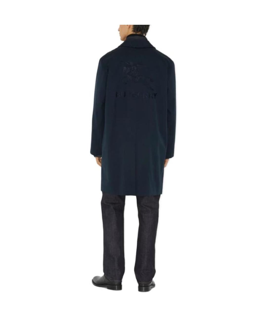 BURBERRY Темно-синий тренч / плащ, фото 3