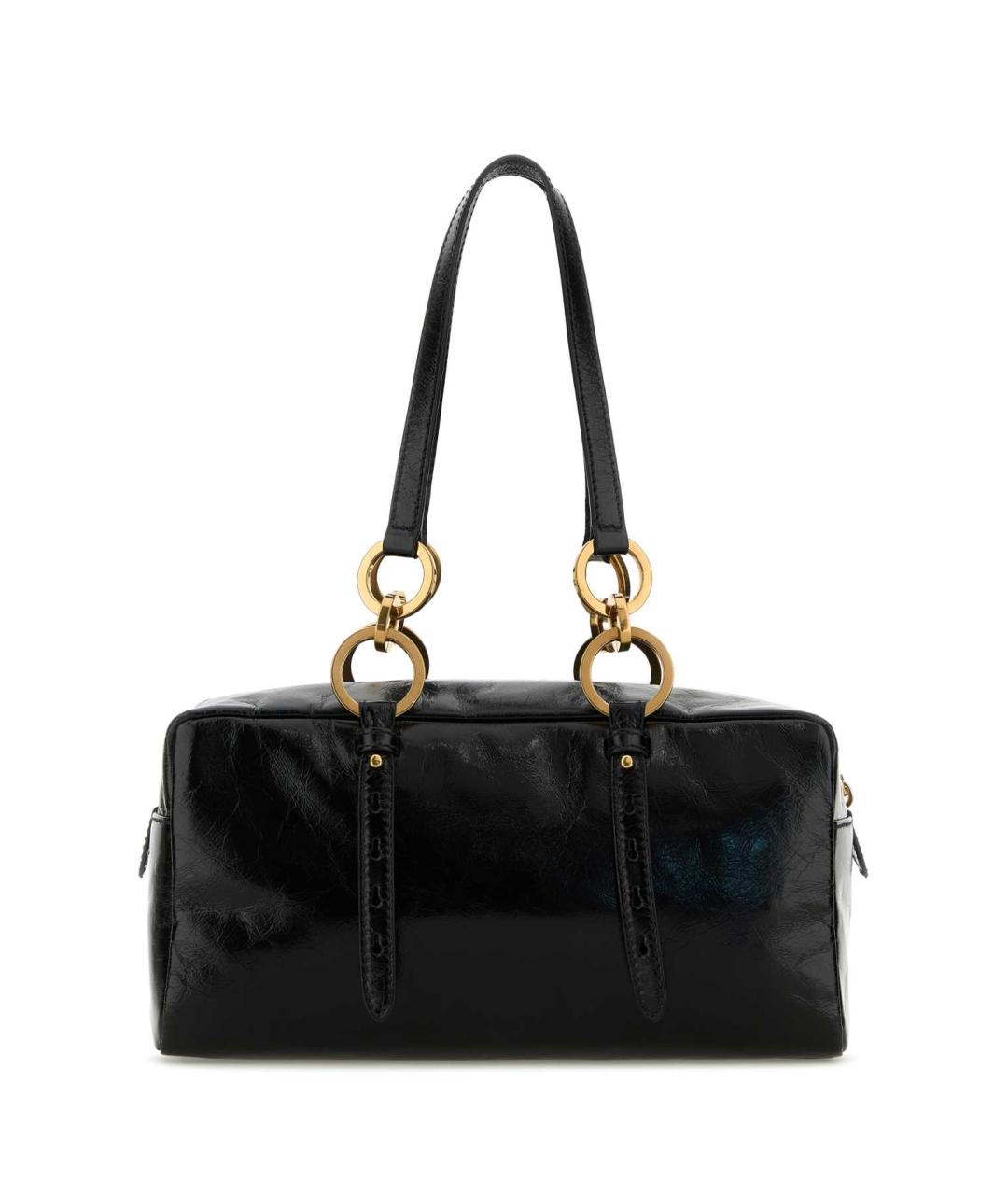 PRADA Черная кожаная сумка через плечо, фото 3