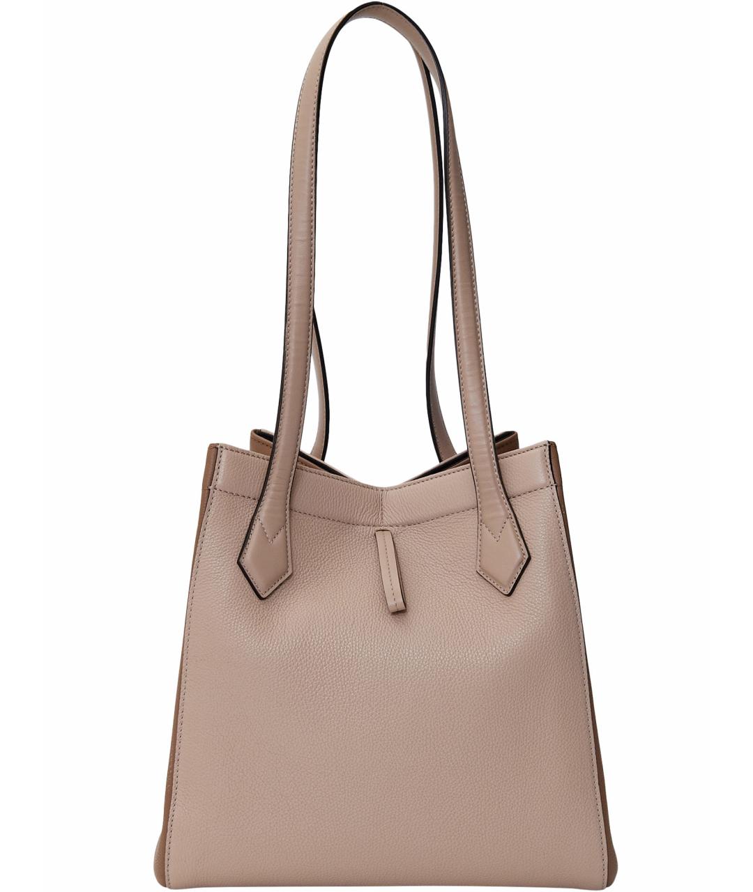 FENDI Коричневая кожаная сумка тоут, фото 6