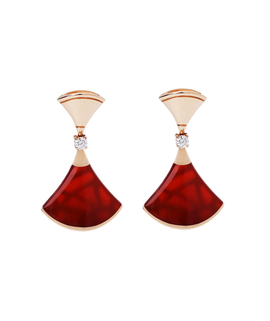 BVLGARI Золотые серьги из розового золота, фото 1