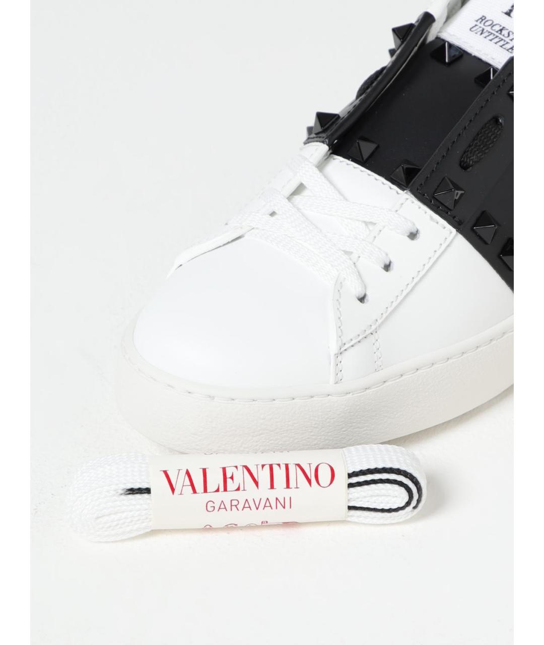 VALENTINO Белые кожаные кроссовки, фото 4