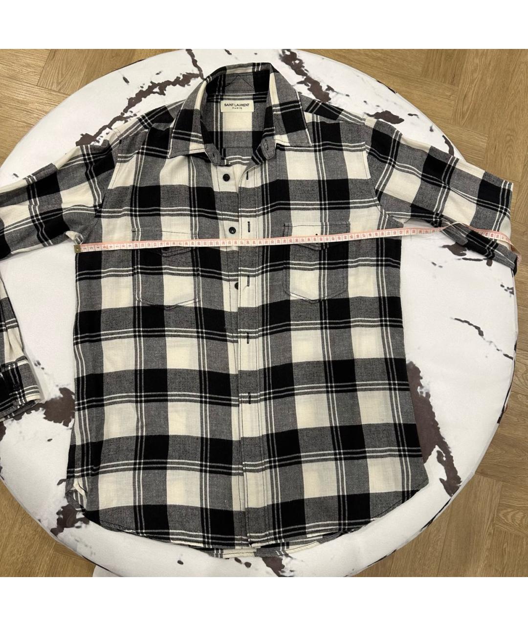 SAINT LAURENT Хлопковая рубашка, фото 4