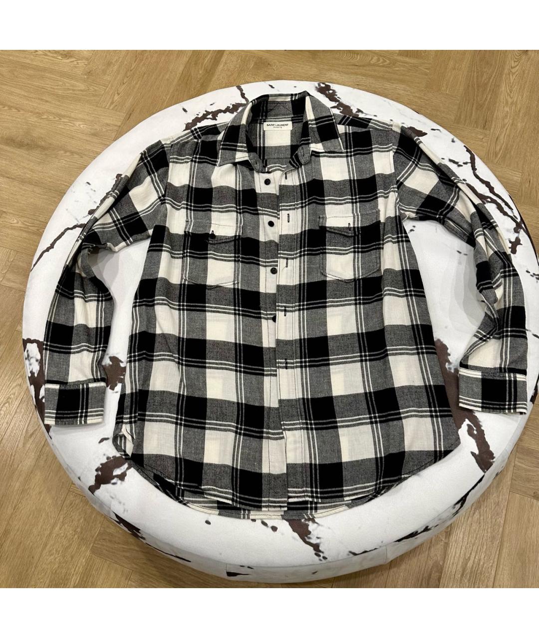 SAINT LAURENT Хлопковая рубашка, фото 9