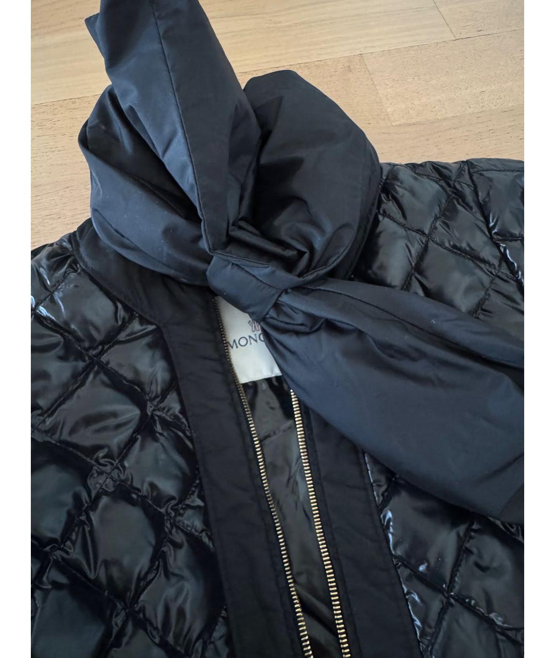 MONCLER Черная полиамидовая куртка, фото 3