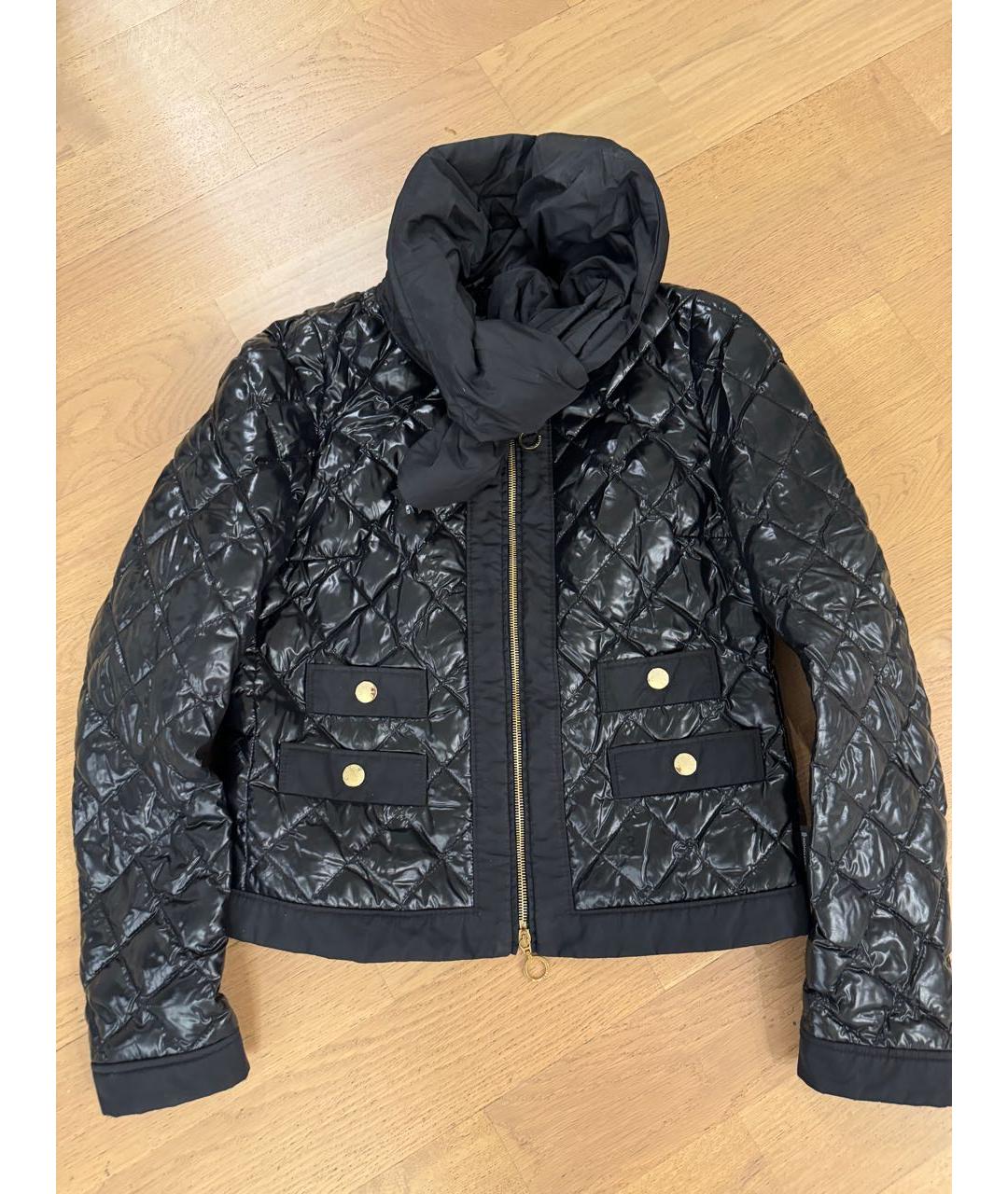 MONCLER Черная полиамидовая куртка, фото 5