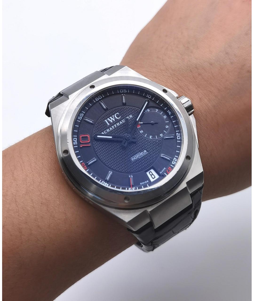 IWC Черные часы, фото 6