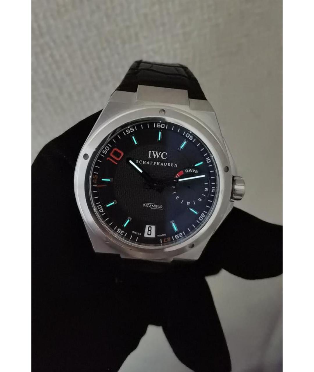 IWC Черные часы, фото 3