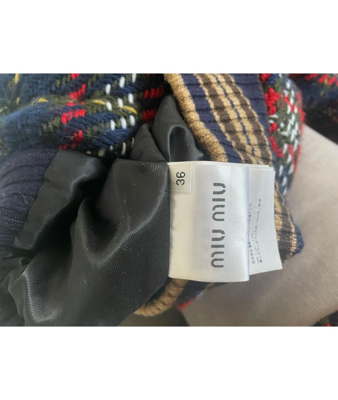 MIU MIU Мульти шерстяной костюм с юбками, фото 3