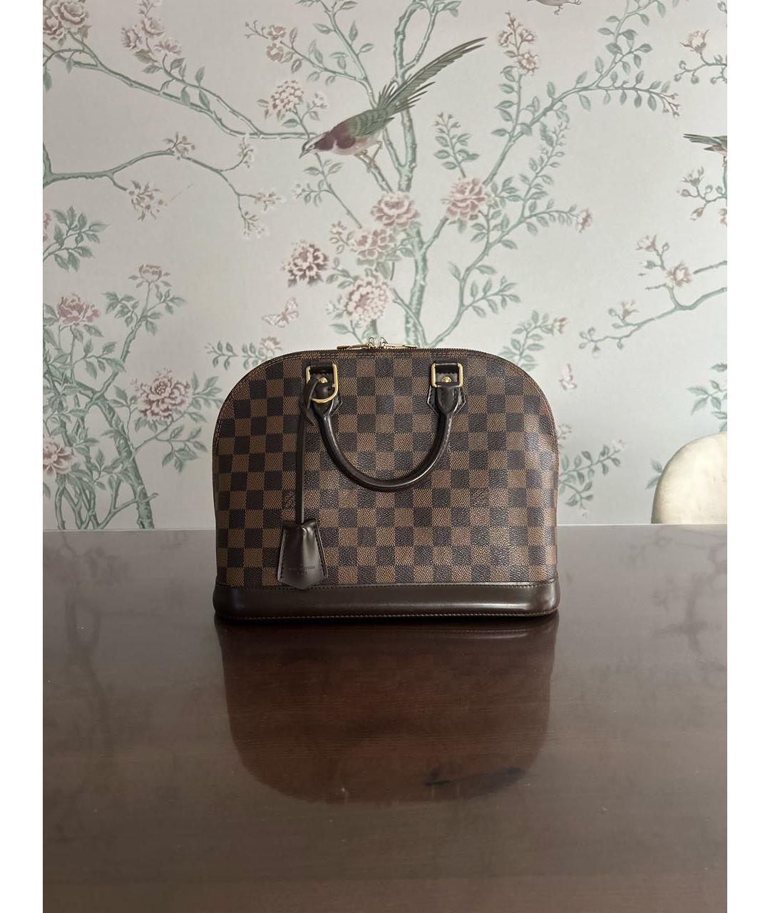 LOUIS VUITTON Коричневая сумка с короткими ручками, фото 9
