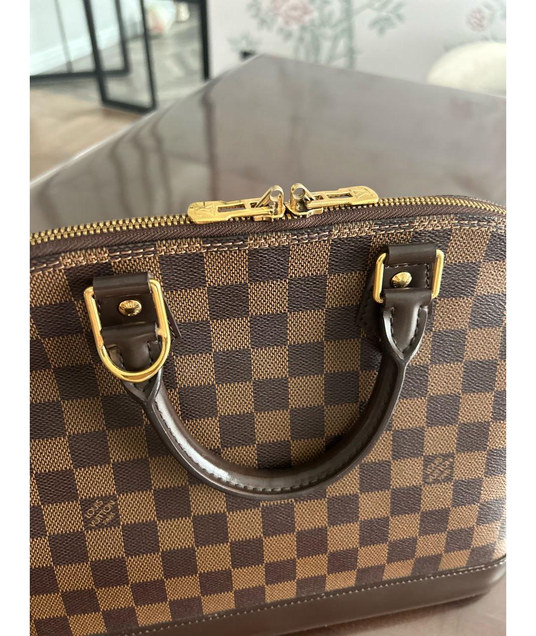 LOUIS VUITTON Коричневая сумка с короткими ручками, фото 6