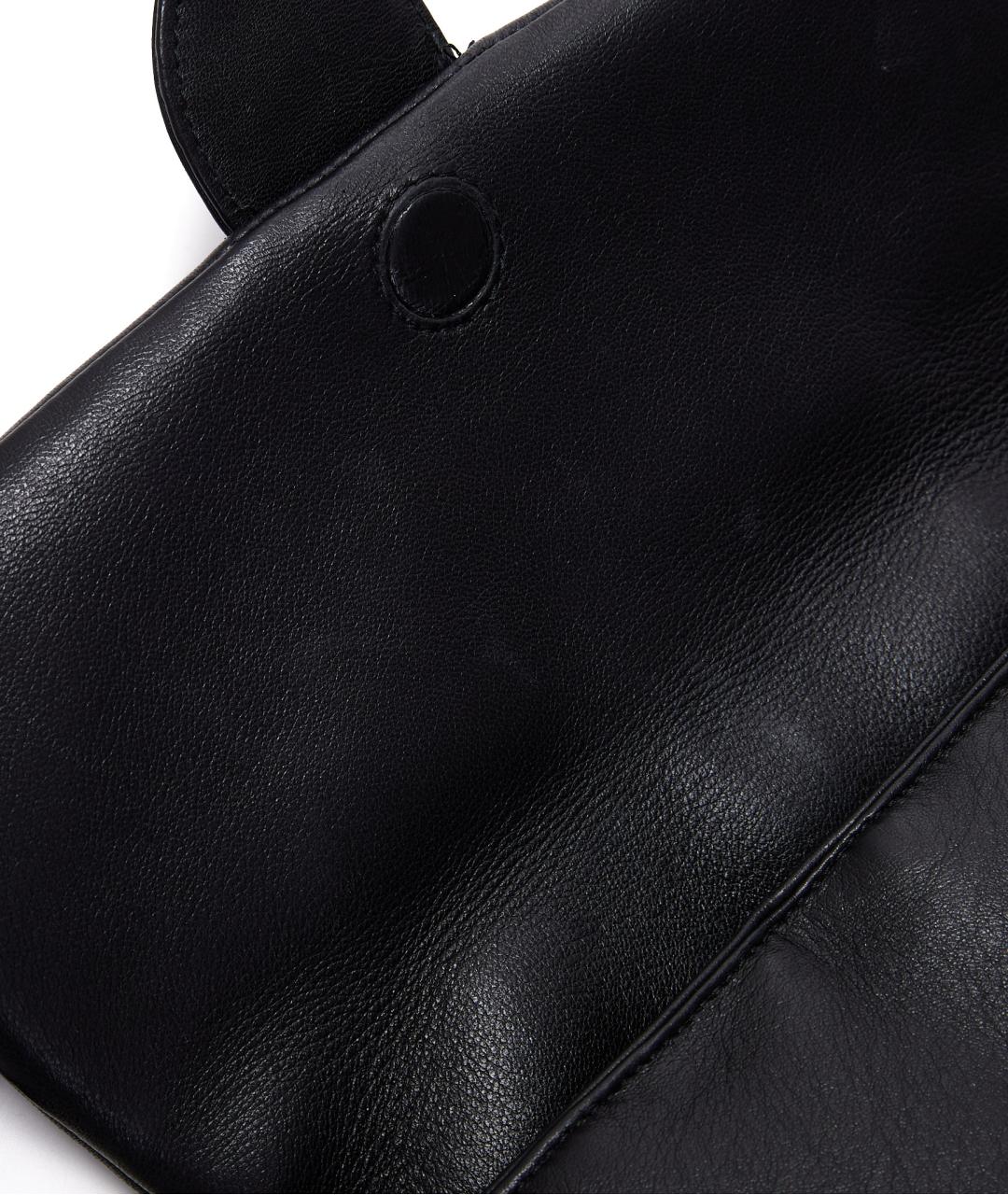 JACQUEMUS Черная кожаная сумка через плечо, фото 9