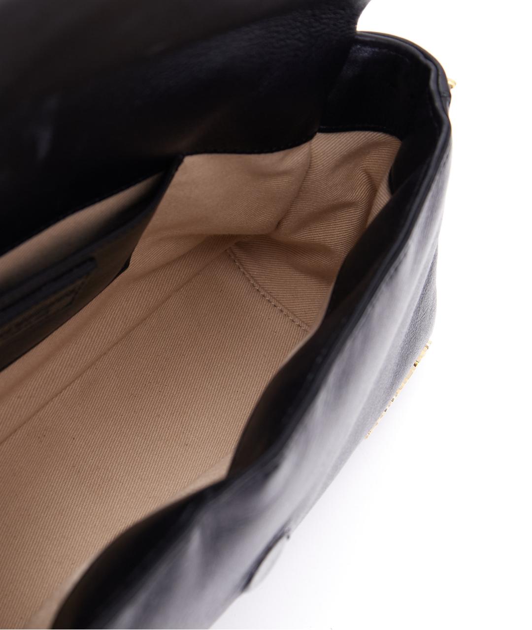 JACQUEMUS Черная кожаная сумка через плечо, фото 6