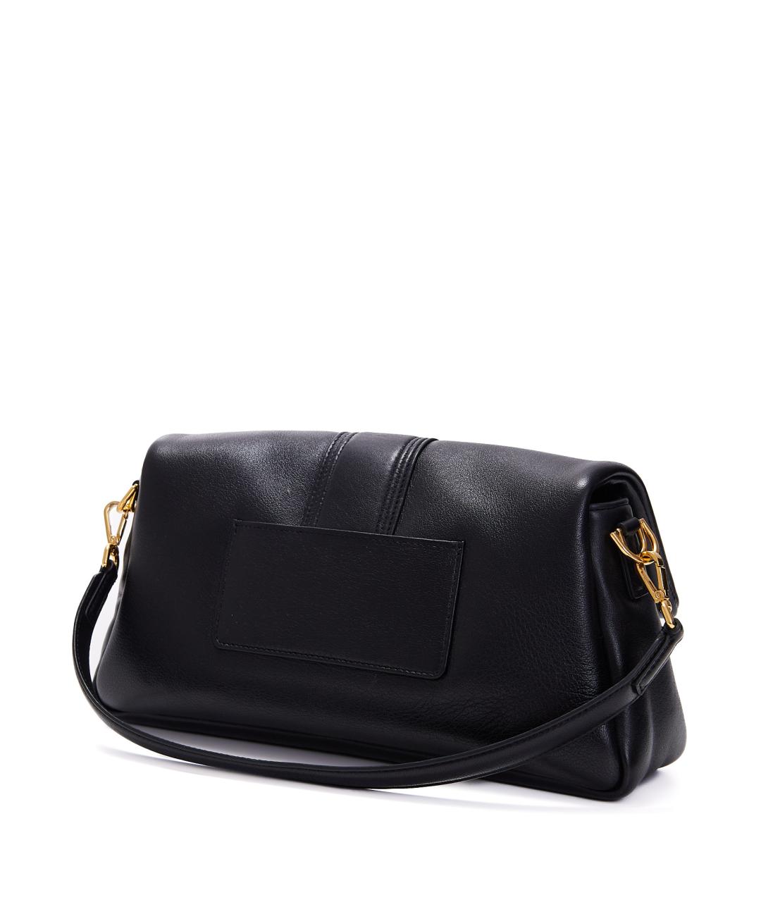 JACQUEMUS Черная кожаная сумка через плечо, фото 7