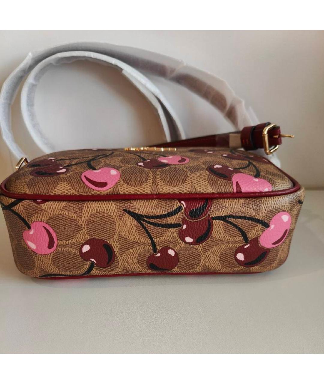 COACH Бордовая сумка через плечо, фото 7