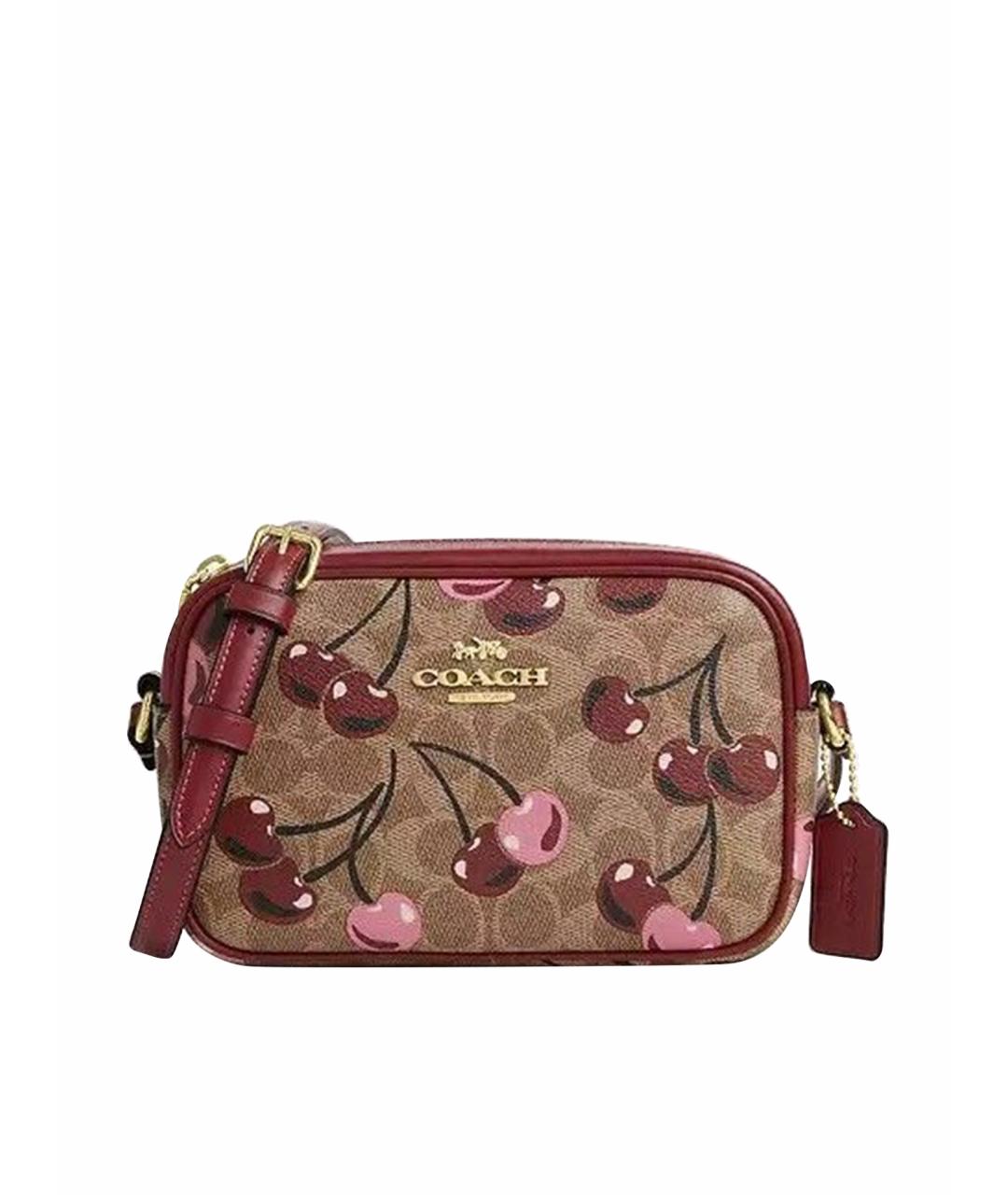 COACH Бордовая сумка через плечо, фото 1
