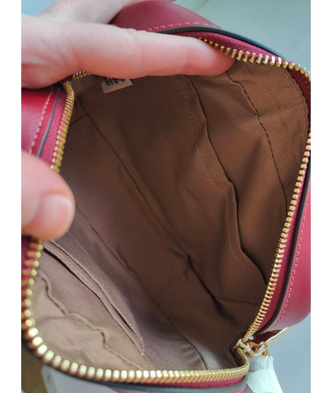 COACH Бордовая сумка через плечо, фото 8