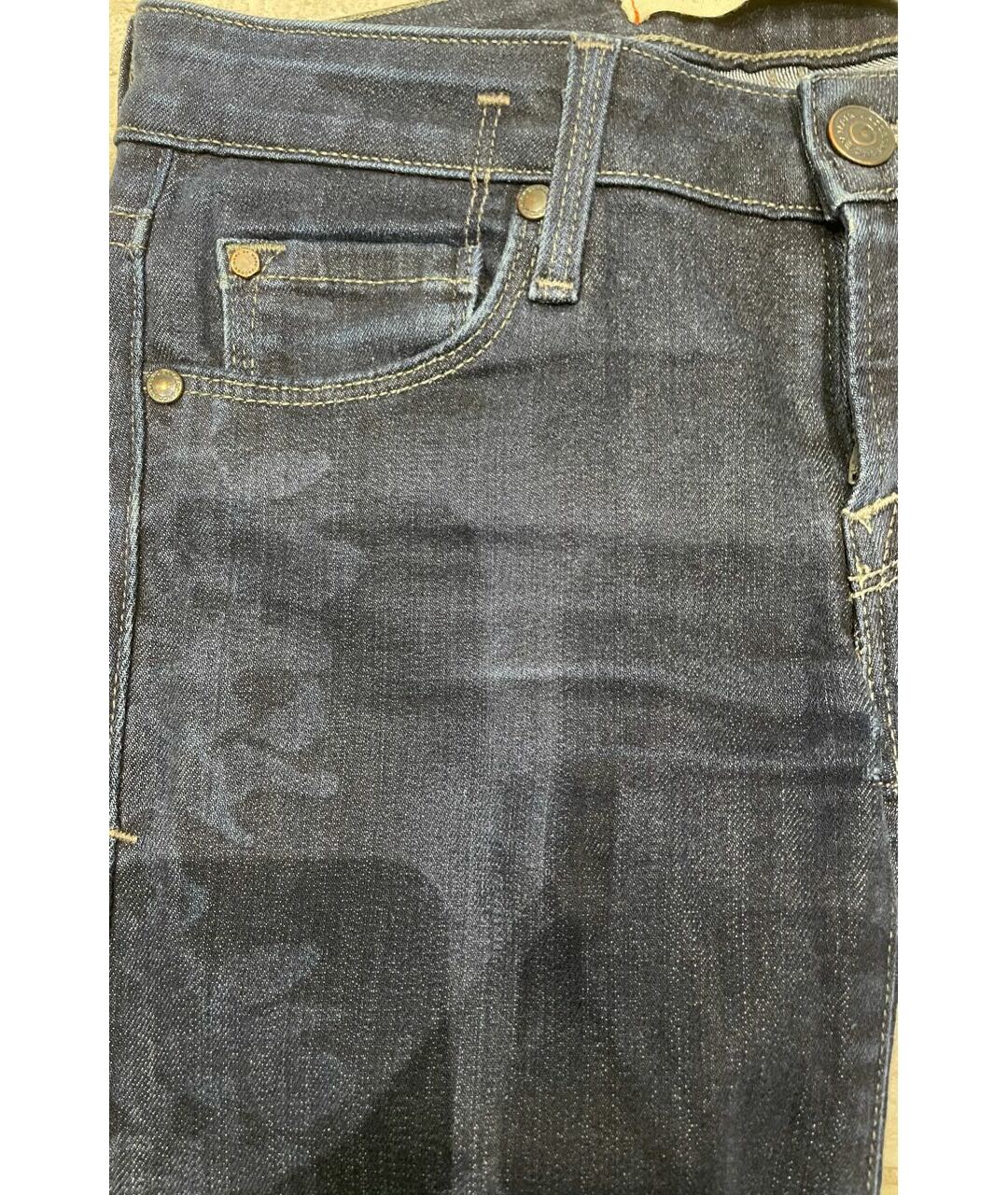 MARC BY MARC JACOBS Темно-синие хлопко-эластановые джинсы слим, фото 4