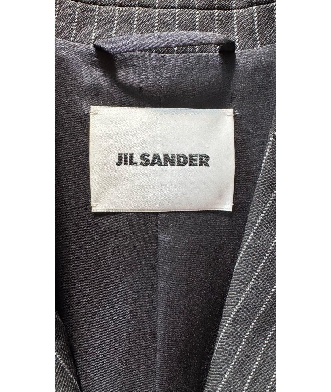 JIL SANDER Черный полиэстеровый жакет/пиджак, фото 3