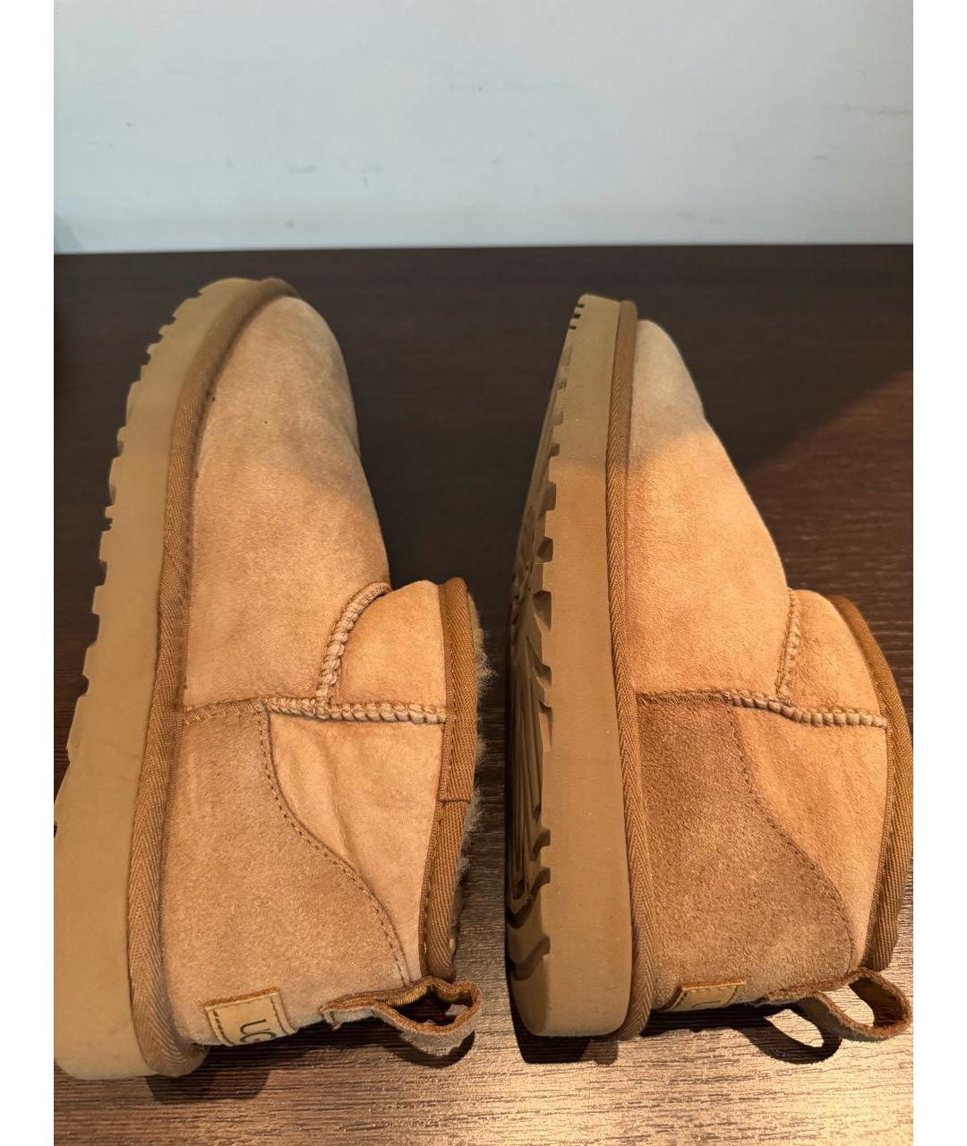 UGG AUSTRALIA Коричневые замшевые ботинки, фото 4
