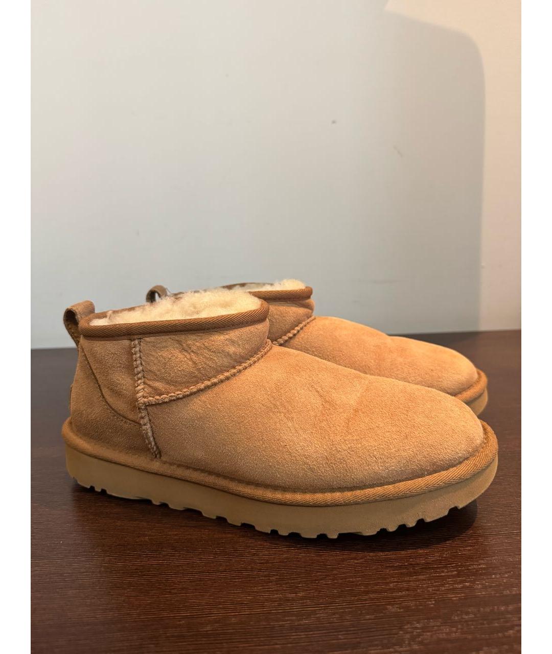 UGG AUSTRALIA Коричневые замшевые ботинки, фото 8