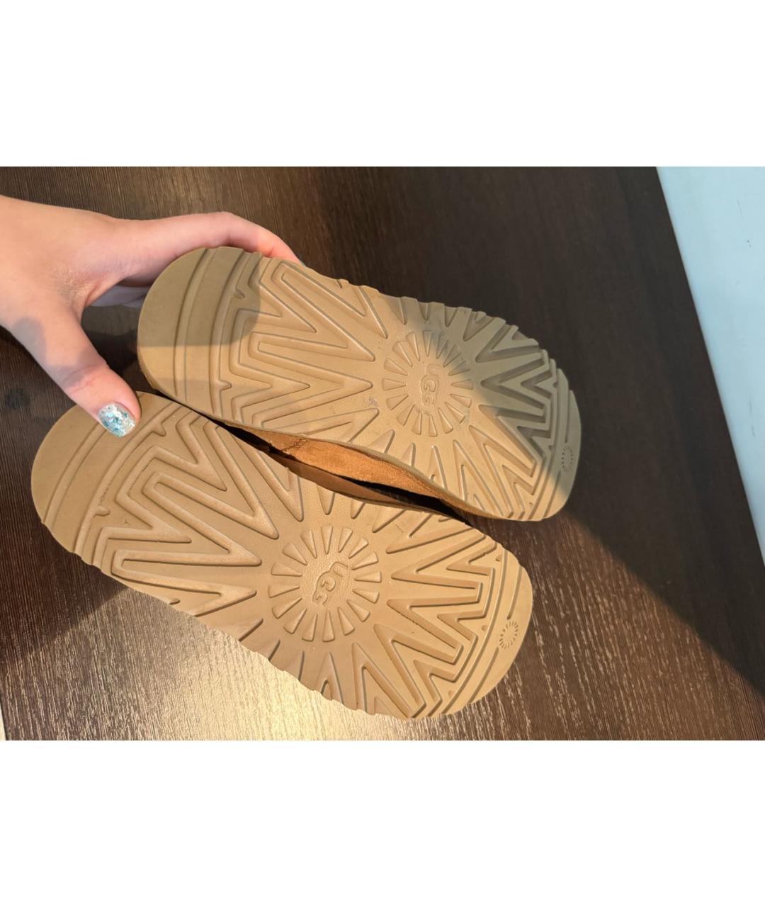 UGG AUSTRALIA Коричневые замшевые ботинки, фото 7