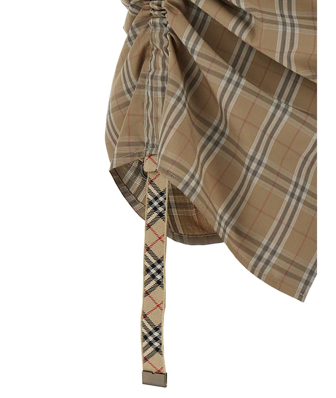 BURBERRY Бежевая хлопковая рубашка, фото 4