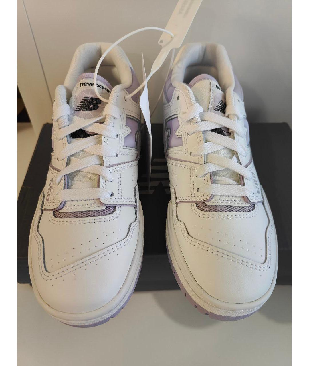 NEW BALANCE Белые кожаные кроссовки, фото 2