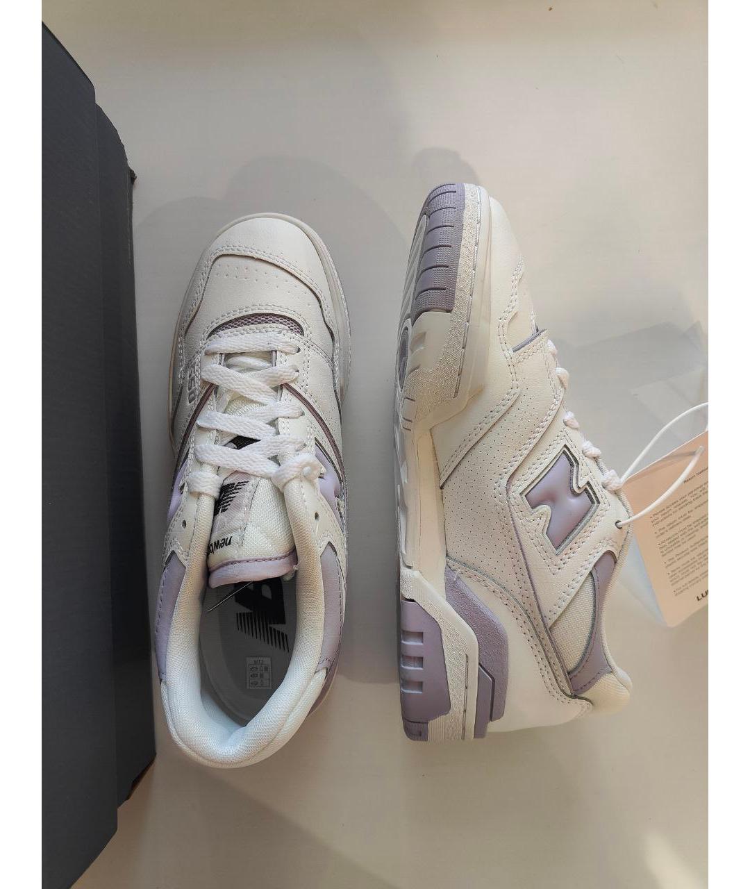 NEW BALANCE Белые кожаные кроссовки, фото 3