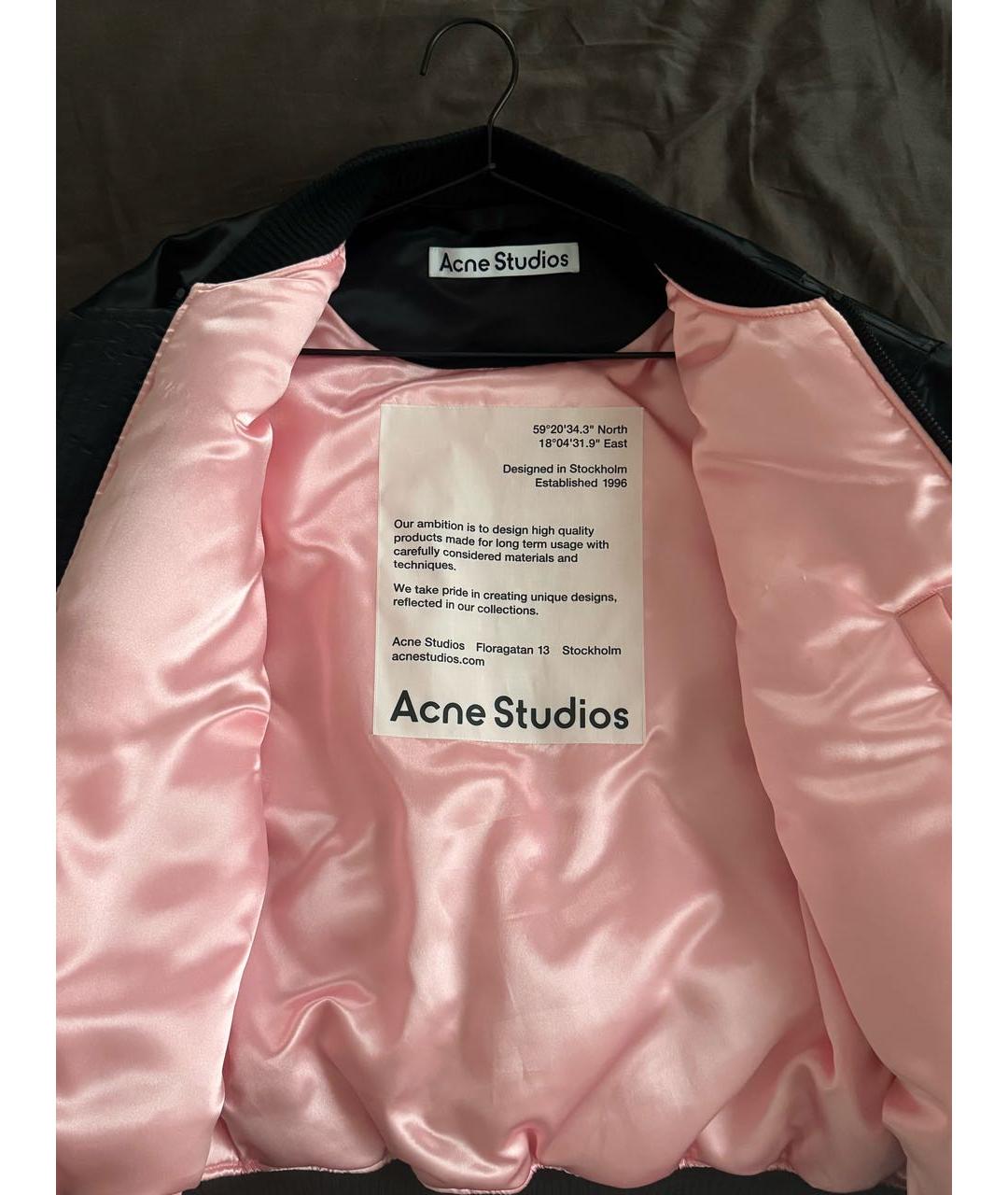 ACNE STUDIOS Черная полиэстеровая куртка, фото 5