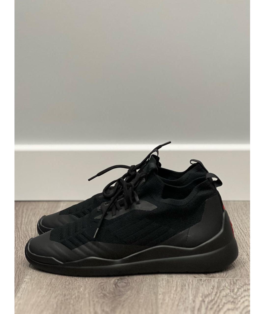 PRADA Черные текстильные кроссовки, фото 2
