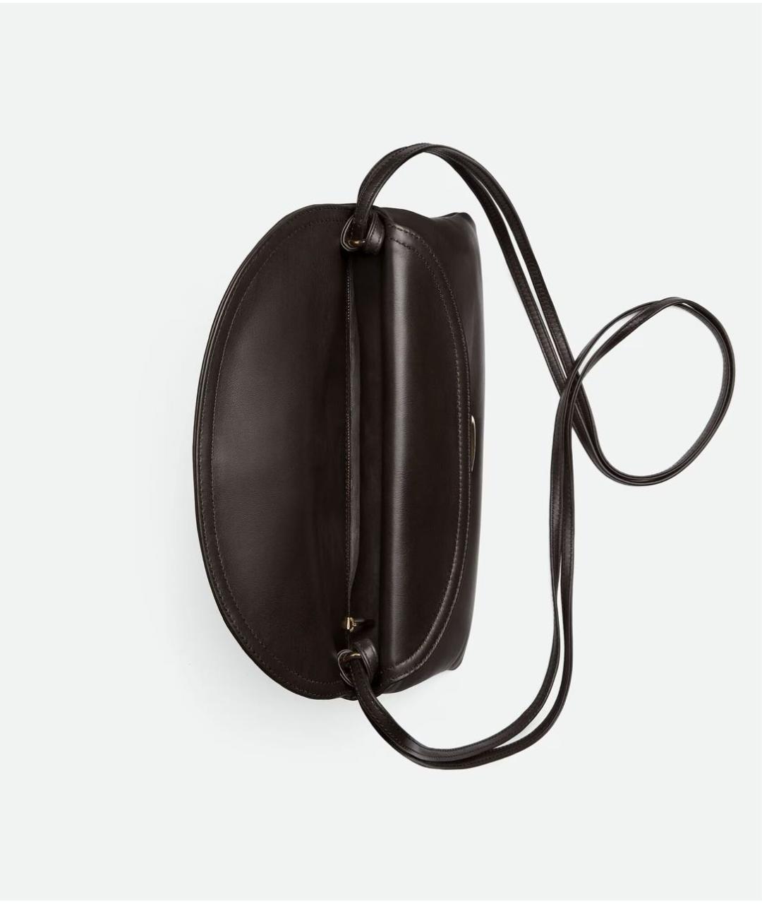 BOTTEGA VENETA Коричневая кожаная сумка через плечо, фото 3